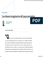 Los Deseos Imaginarios Del Papa Peronista - LA NACION