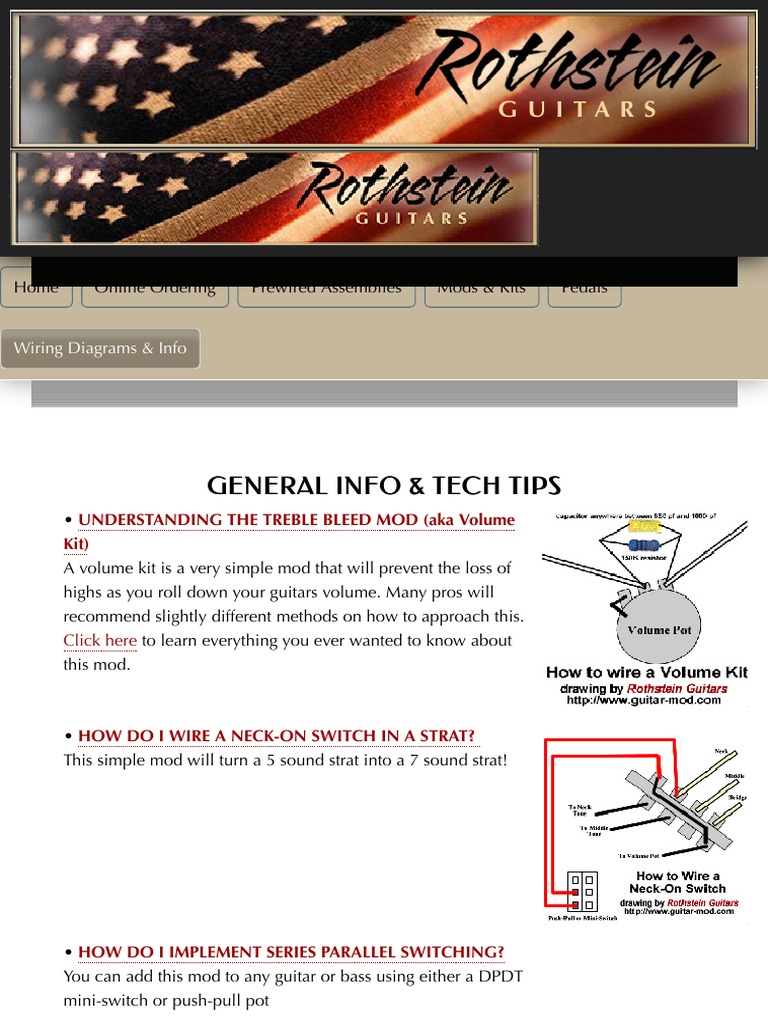 Rothstein Guitars - Serious Tone For The Serious Player | PDF