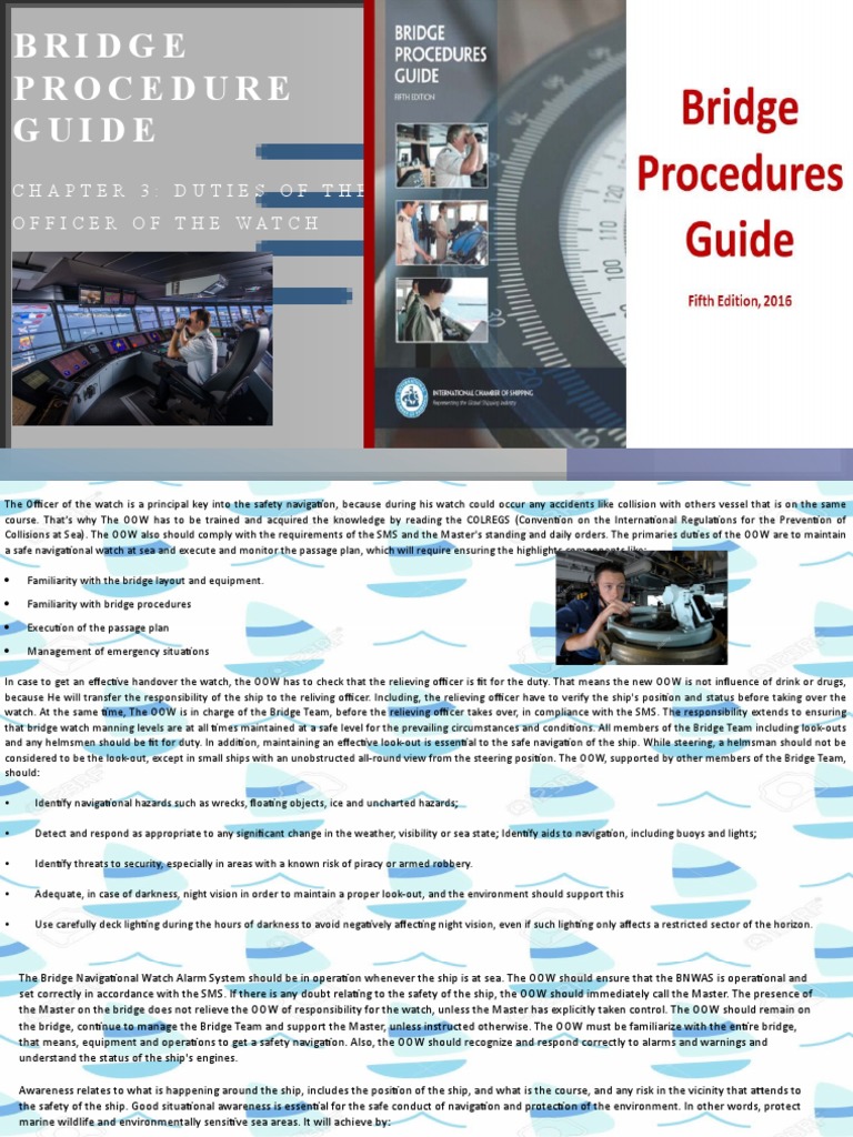 Bridge Procedure Guide Chapter 3 Duties of The Officer of The Watch