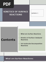 Kinetics of Surface Reactions