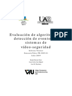 Evaluación de Algoritmos de Detección de Eventos en Sistemas de Vídeo-Seguridad