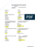 Propiedades Particulares de La Materia