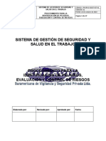 PR-SRVG-SGSST-SST-01 Procedimiento para La Identificación de Peligros, Evaluación Y Control de Riesgos