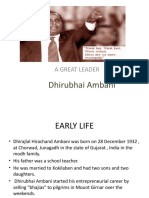 Dhirubhai Ambani: A Great Leader