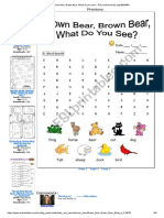 Brown Bear, Brown Bear, What Do You See - ESL Worksheet by Judy2004966