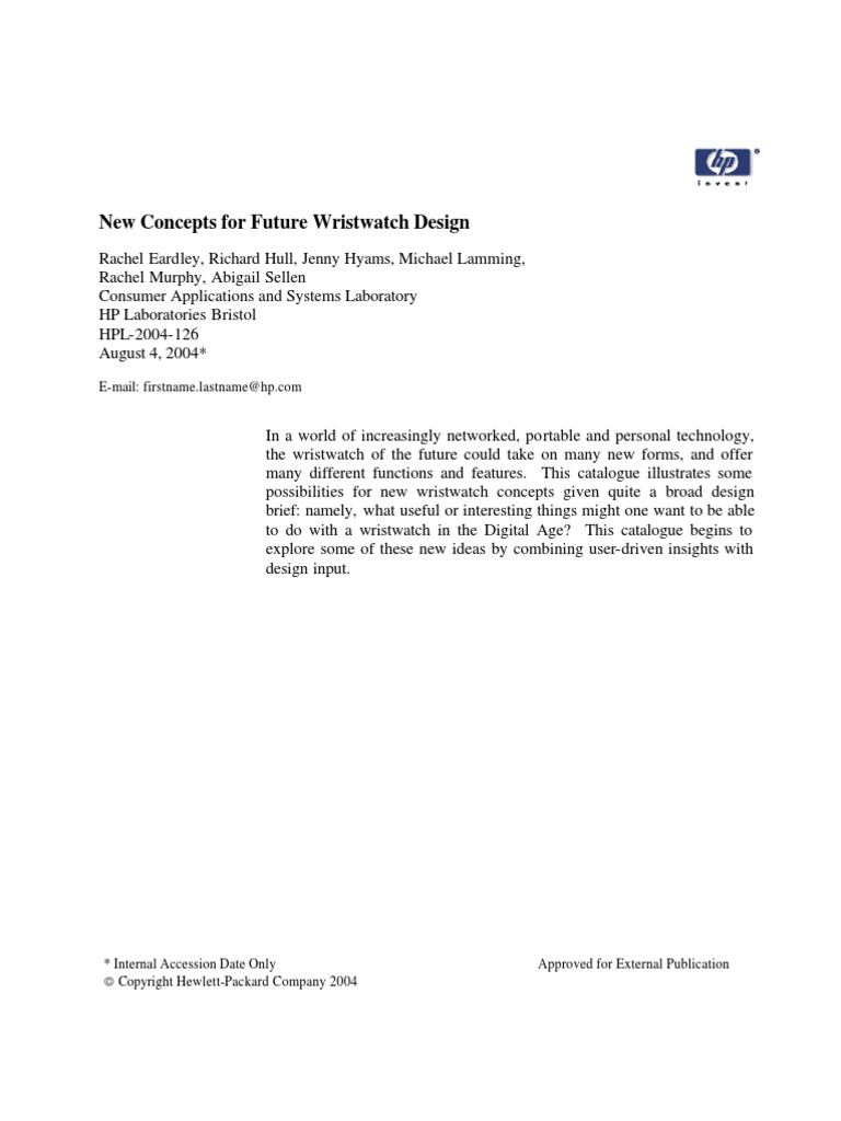 Watch Design | PDF