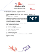 Creatividad: Preguntas de examen sobre su significado, orígenes, tipos e incremento