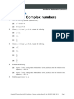 Chapter 1 Complex Numbers: Question Bank