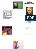 Folleto Maria Montesori y Su Teoria Sobre La Evaluacion PDF