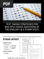 Multiple Choice Test Strategies