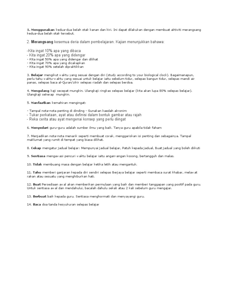 Tips Belajar Pdf