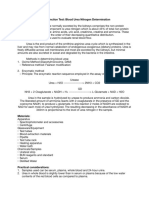 Renal Function Test: Blood Urea Nitrogen Determination