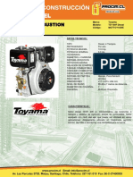 Motor Toyama 100 HP Diesel Partida Manual-0