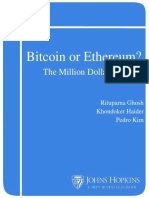 Bitcoin or Ethereum?: The Million Dollar Question