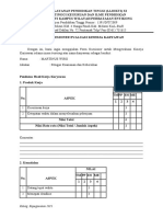 FORM KUESIONER EVALUASI KINERJA KARYAWAN WIRO Dan YAKOB