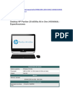 HP Pavilion 23-b030la All-in-One: Especificaciones