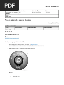 L150G Transmission Oil Pressure