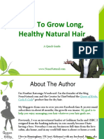 How To Grow Long, Healthy Natural Hair: A Quick Guide