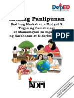 Ap10 q3 Mod3 Tugonngpamahalaanatmamamayansamgaisyungkarahasanatdiskriminasyon Finalcopy-1