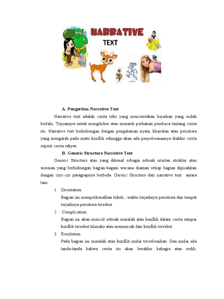 Materi narrative text grade ix pdf