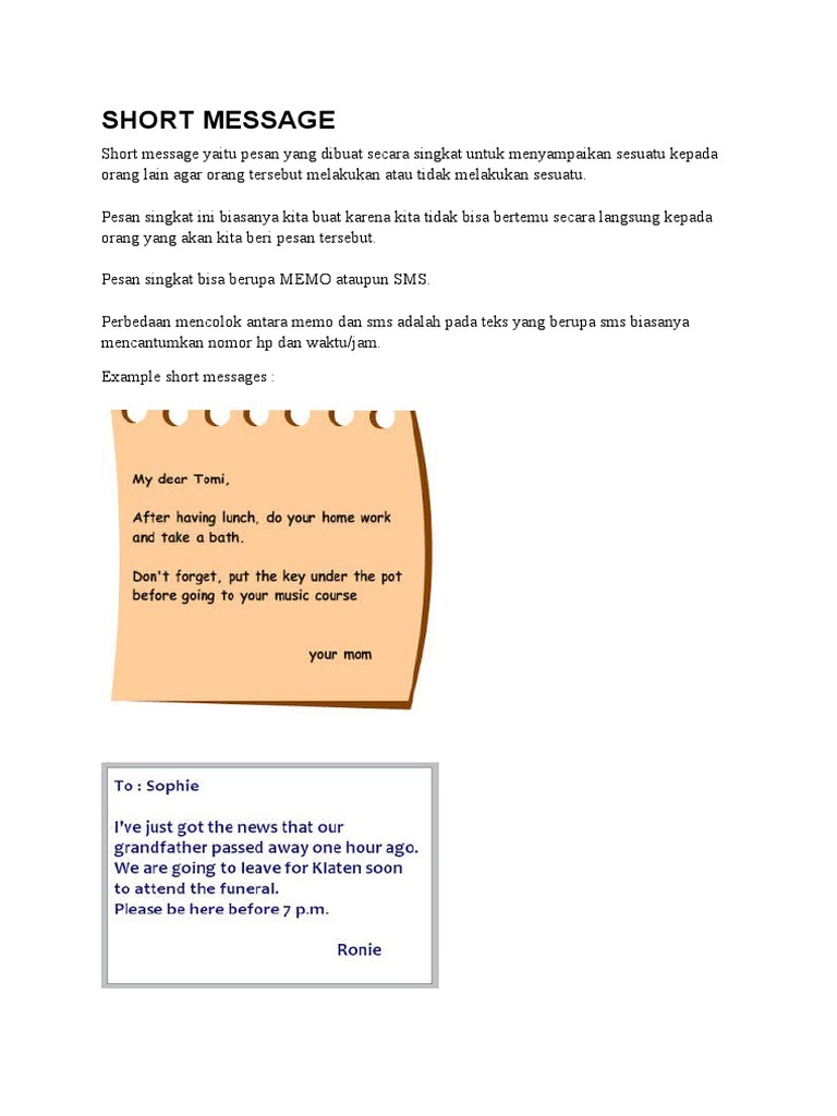 Short Message - 8 | PDF