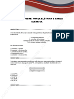 LISTA 1 Forca Eletrica e Carga Eletrica