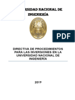 Directiva Interna de Inviertte Pe Para La Uni Version Final Rr 1796 2020