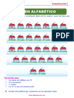 Orden Alfabético para Segundo Grado de Primaria