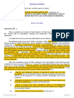 Petitioner Vs Vs Respondents: Second Division