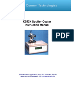 K550X Sputter Coater Instruction Manual