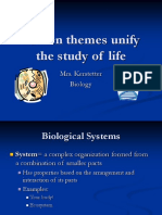 1.3 Ten Themes Unify The Study of Life: Mrs. Kerstetter Biology