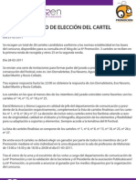 Informe  Eleccion Del Cartel