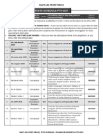 Tests Schedule Pts-2021: Rau'S Ias Study Circle