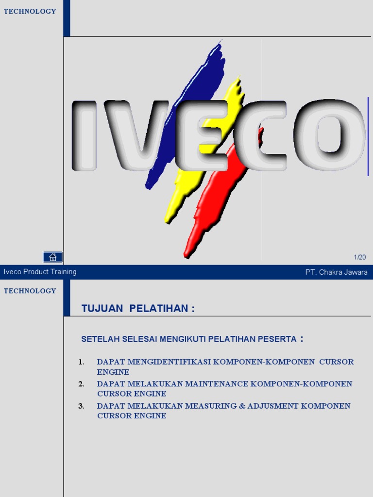 Pelatihan Mesin Cursor Iveco | PDF