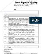 Report of Initial / Annual / Intermediate / Renewal / General Examination Survey