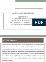 RIBOSOM Dan SINTESIS PROTEIN (KELOMPOK 5) REG A