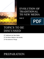 Unit 2 Evolution of Media
