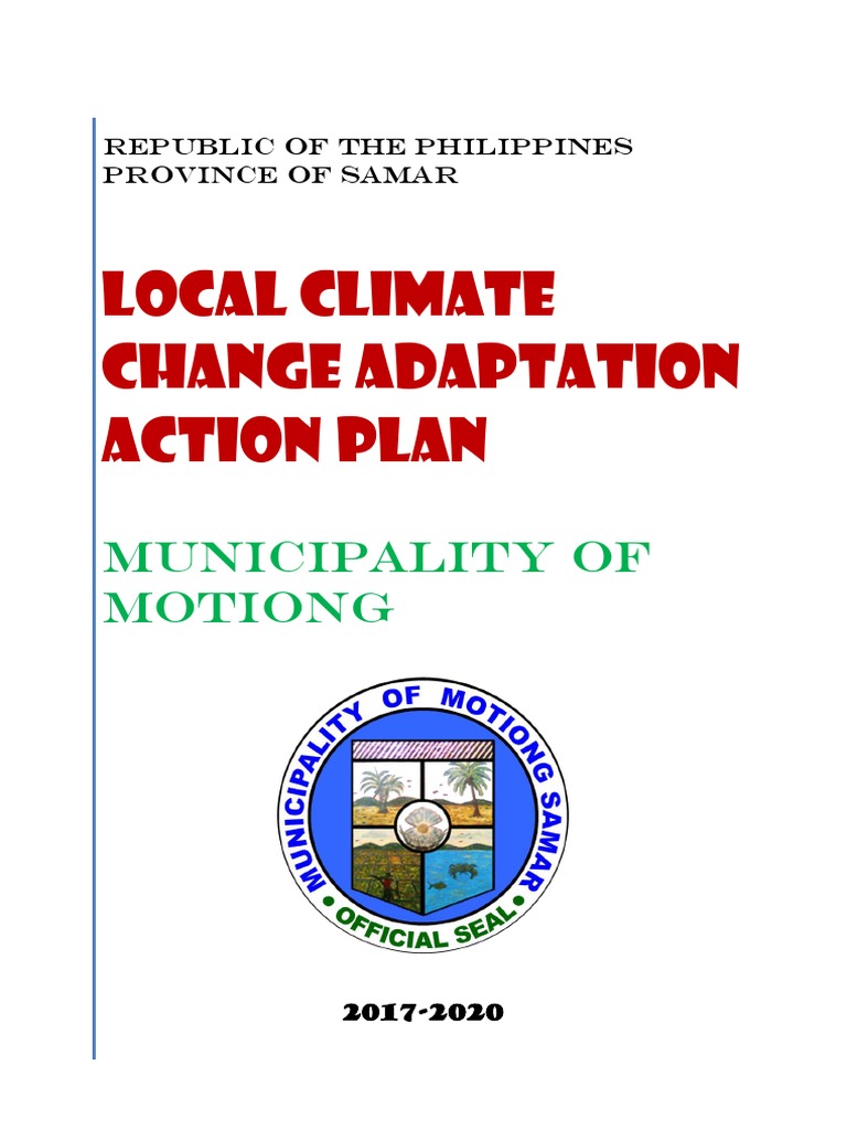 Motiong Local Climate Adaptation Plan | PDF | Disaster Risk Reduction ...