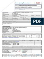 Vendor Opening Request Form - RPC - Bendfab Australia