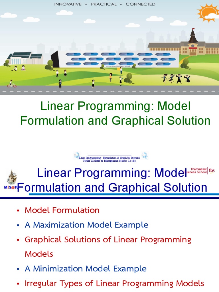Linear Programming: Model Formulation and Graphical Solution | PDF ...