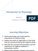 Lecture 1 - Intro To Physiology