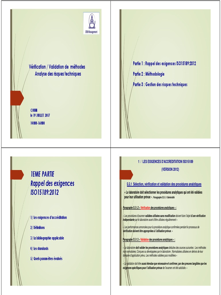 Validation des Méthodes Analytiques en Labo | PDF | Sensibilité et ...