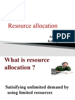 Resource Allocation: By:-Anubha Jain Kshitij Pareek