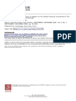 East Asian Financial Regionalism in Support of The Global Financial Architecture? The Political Economy of Regional Nesting