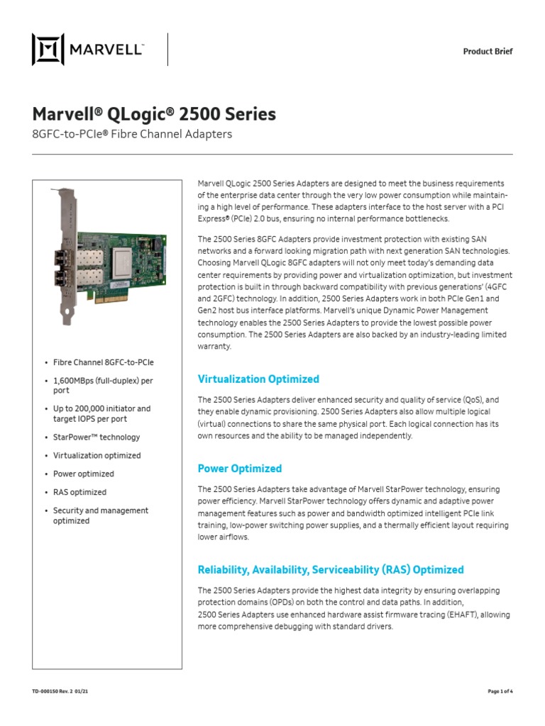 Marvell Qlogic Powerkit _ Marvell QLogic 2690 Series Fibre Channel ...