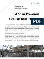 A Solar Powered Cellular Base Station: Technical Whitepaper