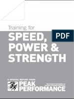 Training for Speed- Power and Strength