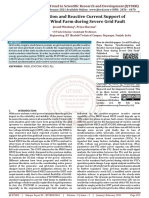 Synchronization and Reactive Current Support of PMSG Based Wind Farm During Severe Grid Fault