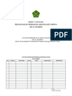 3.2.2.2 Format Buku Catatan Penanganan Permasalahan (Kasus) Siswa