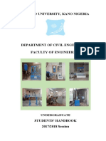 Dept of Civil Engineering Students' Handbooks